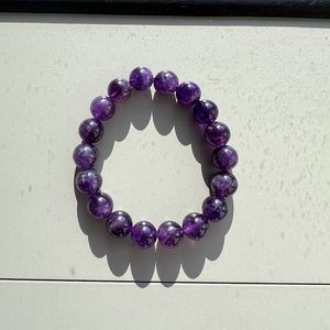 Thai Real Amethyst Beaded Bracelet